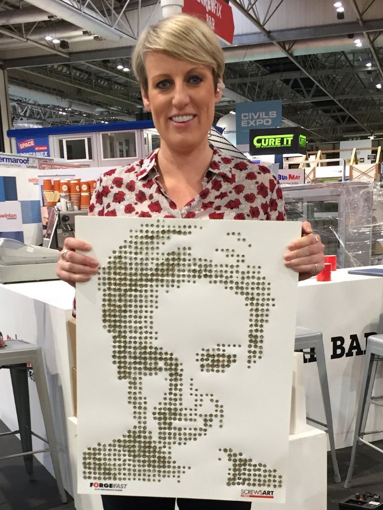 ScrewsArt™ picture for UKCW, award winning broadcaster, Steph McGovern